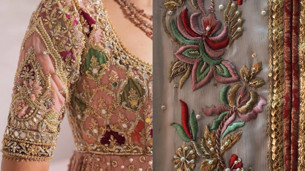 Appliquéd Work Dresses | Embellishments For Wedding By Din Couture | 03005319009