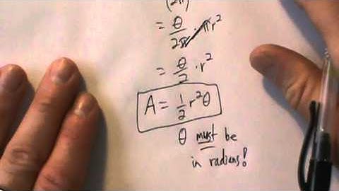 Trigonometry - Foundations - Area of a Sector - Two Examples