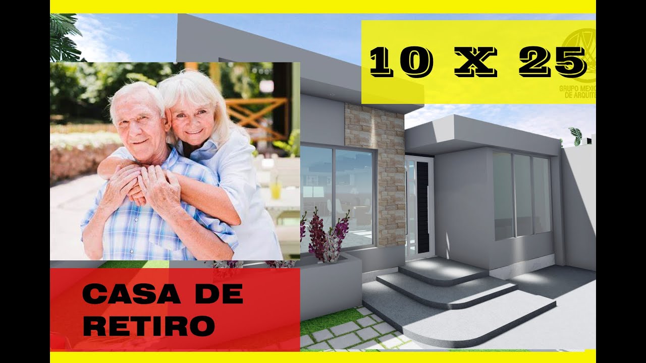 DISEÑO DE CASA PARA ADULTOS MAYORES para casa habitación de Retiro VEJEZ DIGNA