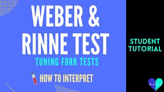 Weber & Rinne Test - How to Interpret