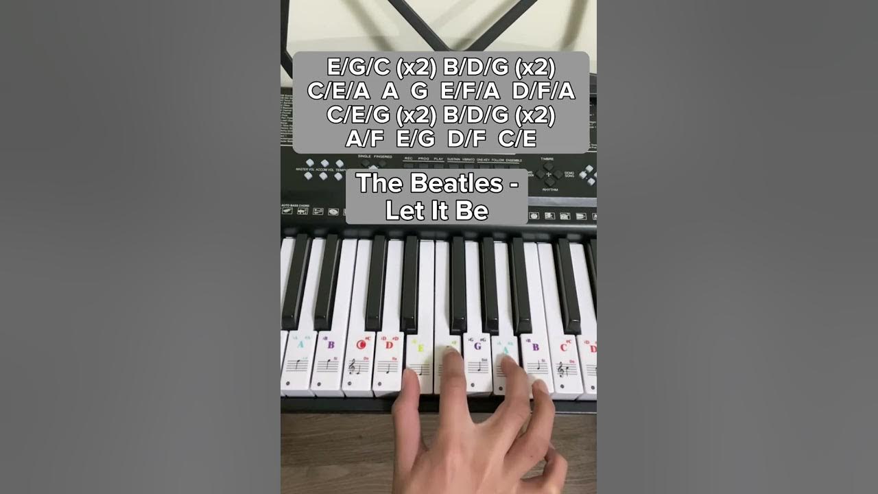 The Beatles - Let It Be (Piano Tutorial) #shorts #tiktok #letitbe #pianotutorial #learnpiano #piano