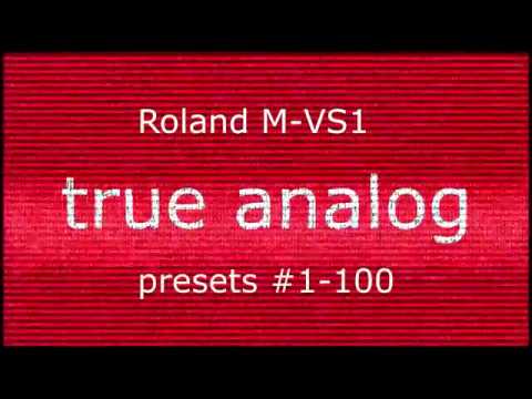 Roland M-VS1. Part 1. Presets #1-100