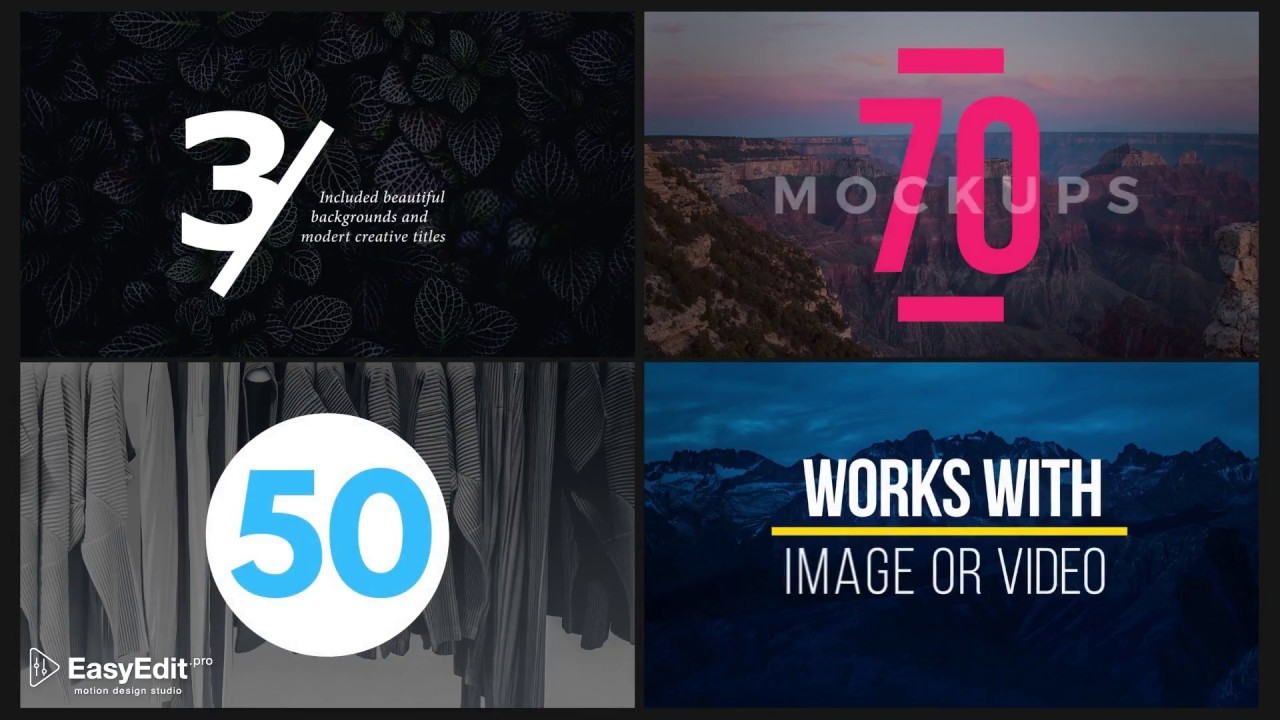 65 Free Title Pack - Premier Pro & After Effects