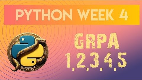 PYTHON | WEEK-4 GRPA | 1,2,3,4,5 IITM