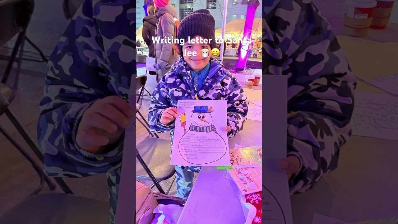 Writing letter to Santa jee 😆😆 