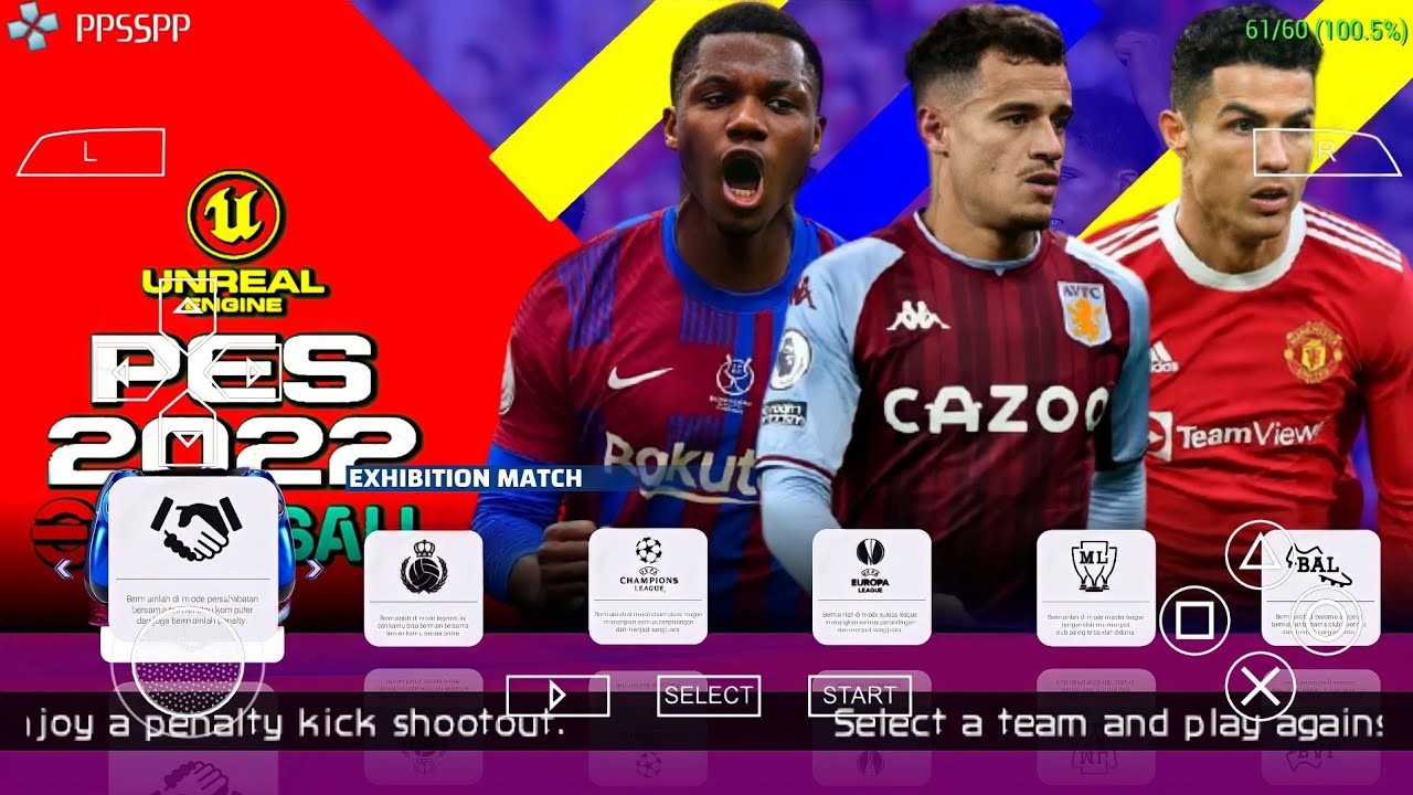 PES 2022 PPSSPP File Download – PSP Iso English PS5 Camera