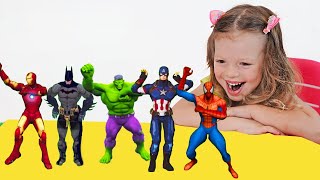 Superheroes Dance with Sandra and sister