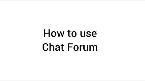 HOW TO USE CHAT BOX FOR FORUM AND PRIVATE CHATS