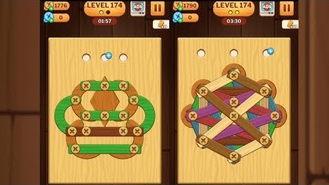Screw Puzzle: Wood Nut & Bolt - Level 174