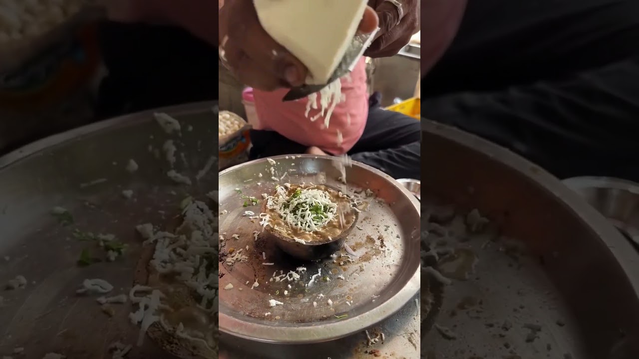 Most unique chole kulche 😱😱 #streetfood #shorts