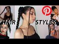Recreating HAIRSTYLES from Pinterest for Long Hair