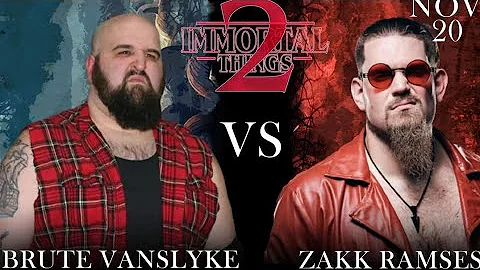Brute VanSlyke VS Zakk Ramses - ICW