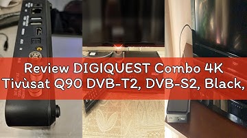 Review DIGIQUEST Combo 4K Tivùsat Q90 DVB-T2, DVB-S2, Black, HDMI, 2 USB Ports, Wally Receiver Inclu