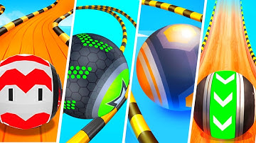 Going Balls Super SR vs Going Balls vs Action Balls vs Fast Ball Jump - Android, IOS gameplay