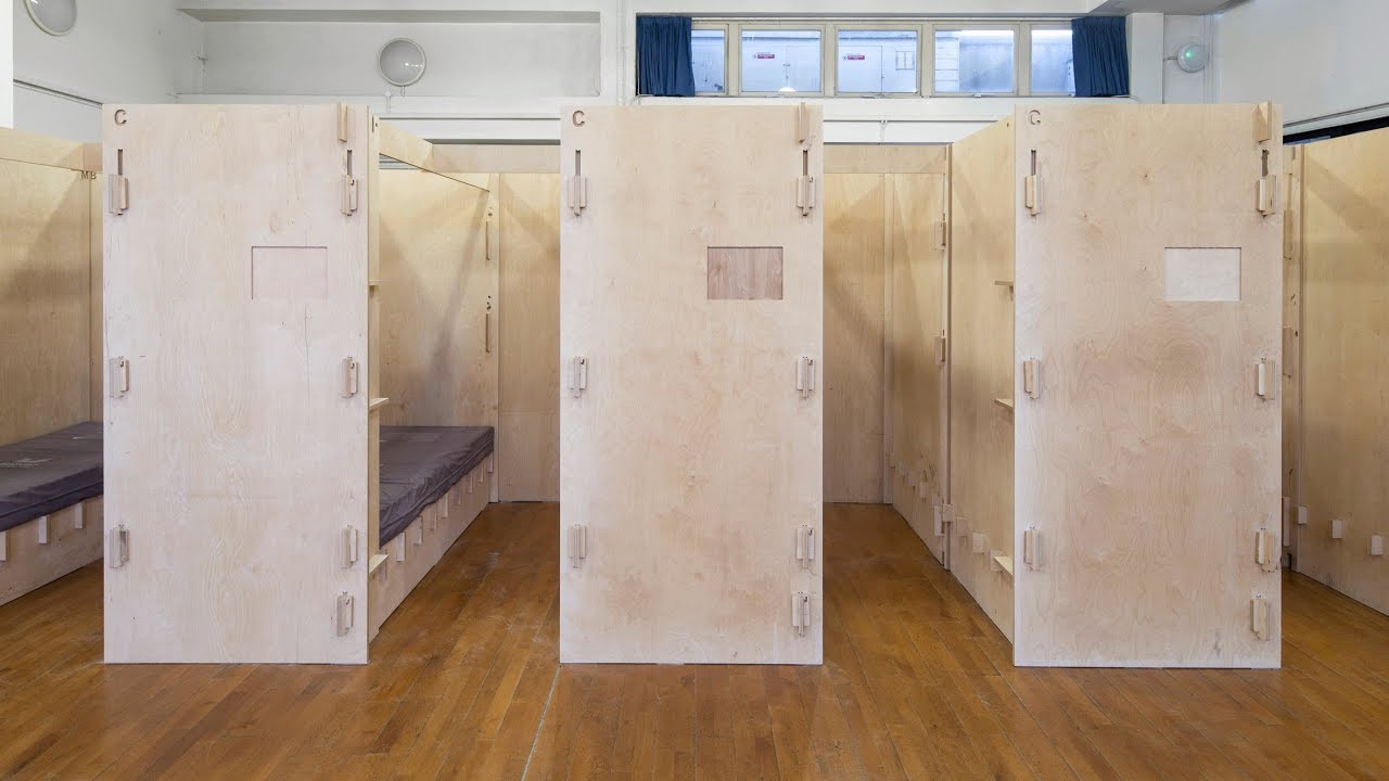 Modular Sleeping Pods Provide Temporary Accommodation For Homeless