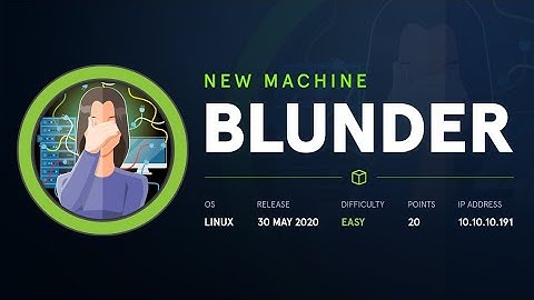 Hackthebox Blunder Walkthrough | HTB Linux Machine Walkthrough