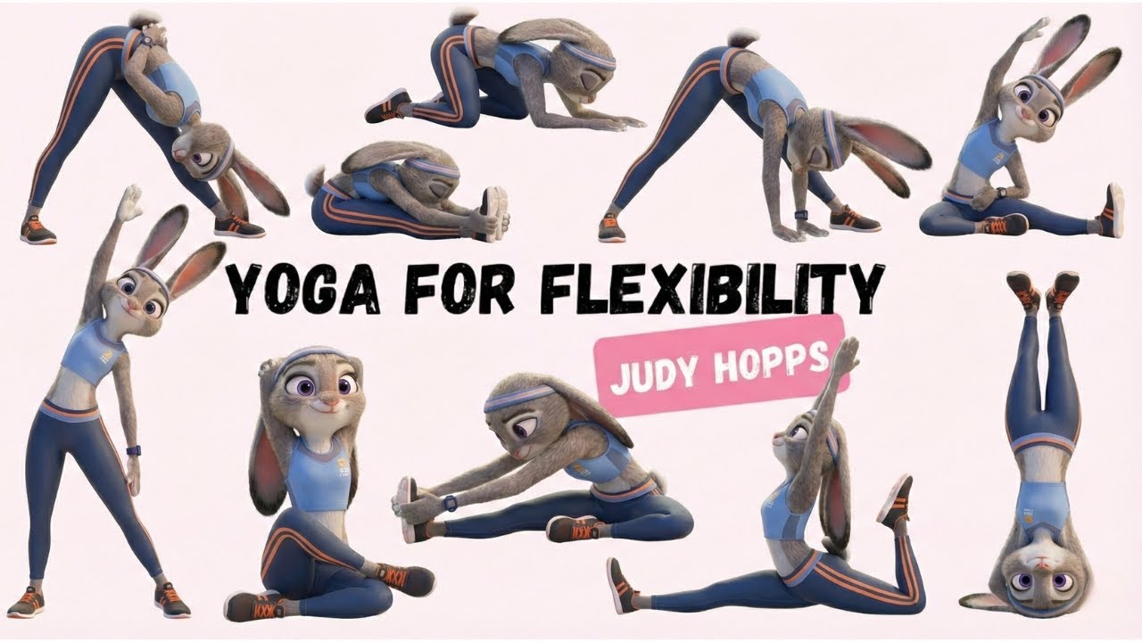 Stretch Like Judy Hopps  Yoga with Zootopia 2  Yoga for Flexibility & Fun