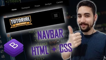 Como criar navbar (Barra de Navegação) com HTML e CSS (Utilizando Bootstrap) - Parte 1