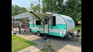 2018 Gulf Stream Capri 189DD Retro Travel Trailer Walk-Around Video