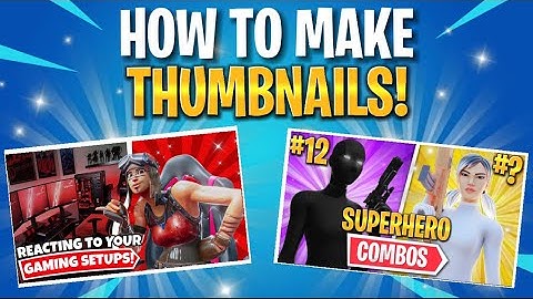 How To Make Fortnite Thumbnails On Mobile (EASY) IOS/Android 2025