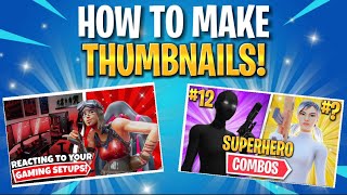 How To Make Fortnite Thumbnails On Mobile (EASY) IOS/Android 2023