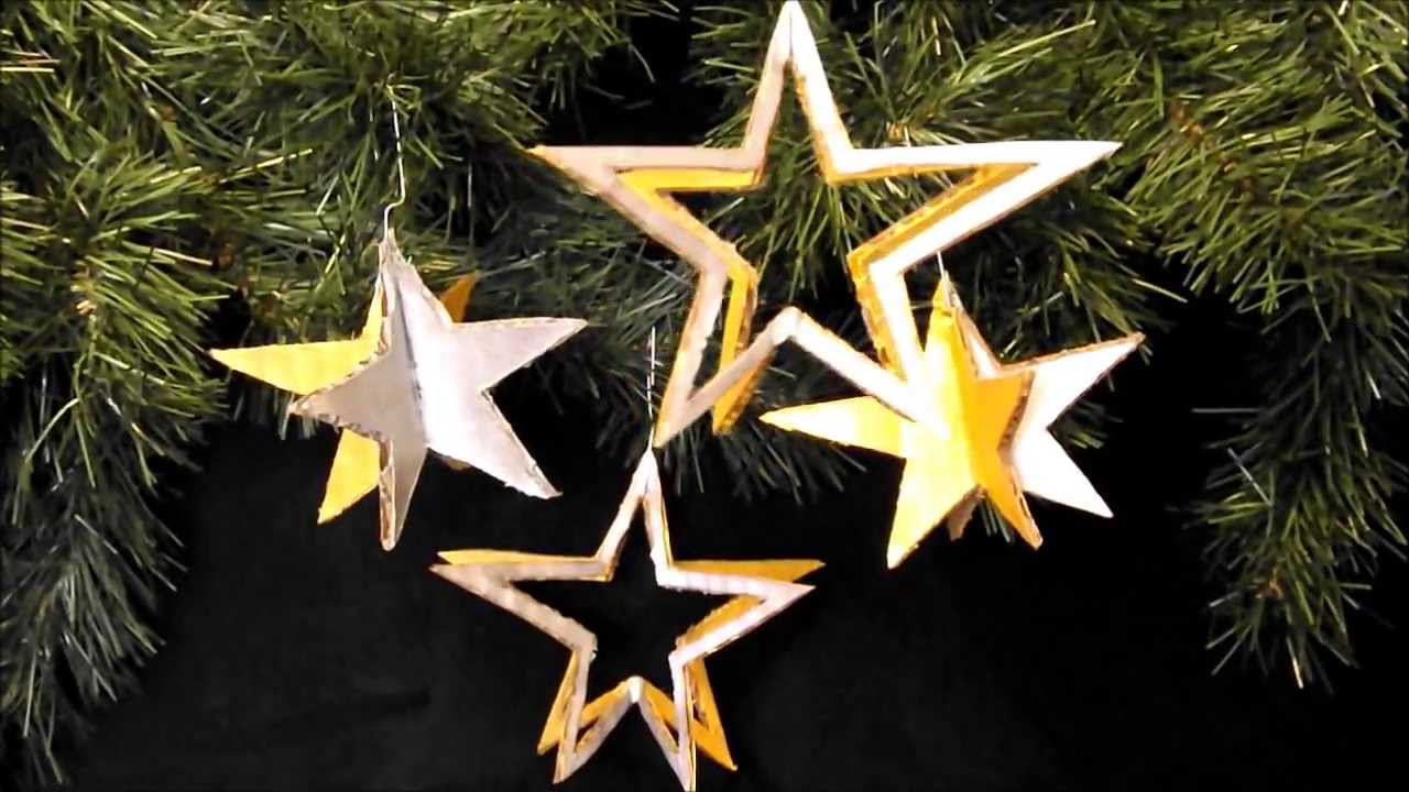 AMAZING CHRISTMAS ORNAMENTS MADE OF CARDBOARD 31 four easy to make