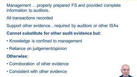 ACCA Advanced Audit and Assurance (AAA) Written Representations