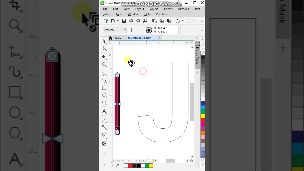 Blend Effect in CorelDraw #shorts