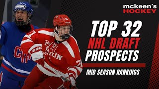 McKeen's Hockey 2024 NHL Draft | Mid Season Top32 Rankings
