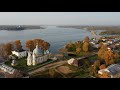 село Устье с высоты птичьего полета , Вологодская область