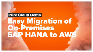 Easy Migration of On-Premises SAP HANA to AWS Demo
