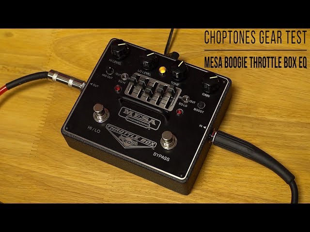 Mesa Boogie Throttle Box EQ Distortion Pedal | Playthrough - YouTube