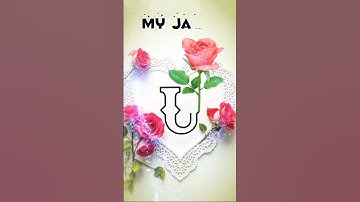 U #letter name art video status new #hindisong (#love ) #trending U #letter #nameart WhatsApp status
