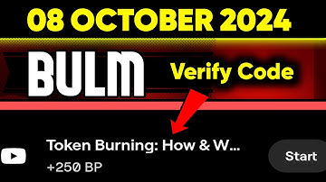 Token Burning in Crypto : How & why It Happens | 08 October New verification code Update | Blum