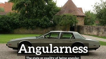 What is Angularness? | How to Say Angularness in English? | How Does Angularness Look?