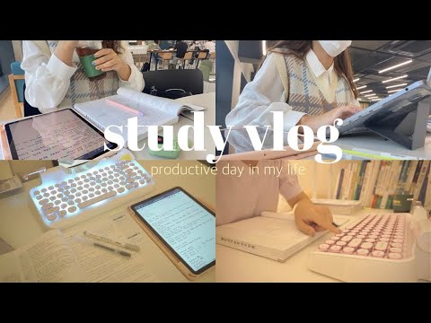 STUDY VLOG, a productive college exam day in my life