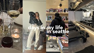 seattle diaries | adjusting to a new routine, workouts & lil hair makeover