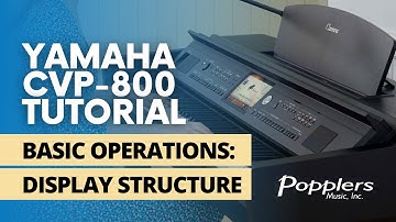Yamaha CVP-800 Tutorial Series | Basic Operations: Display Structure | Popplers Music