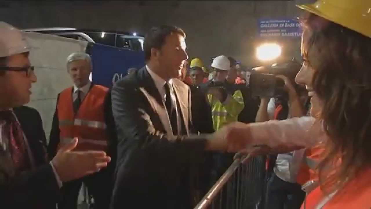 Renzi e Kompatscher in visita al BBT: garantito l'impegno del Governo