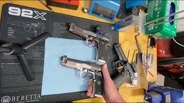 Beretta 92 Trigger Comparison - Stock, SAO, DA/SA Flat Face