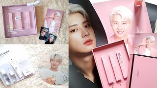 unboxing nacific x chanyeol 찬열 (crushmood pr box, best selling box lipcream, phyto niacin whitening)