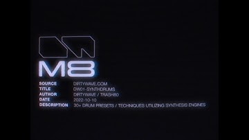 M8 - DW01 Synthdrums Pack