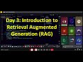 Day 3: Introduction to Retrieval Augmented Generation (RAG)