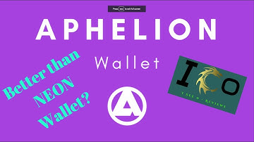 Aphelion Crypto Wallet Review (Better than NEON Wallet)