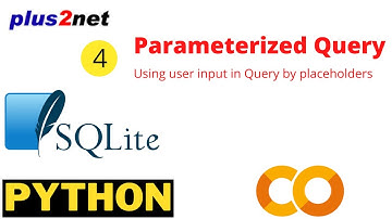 Parameterized query in SQLite database using id as user input in SELECT with WHERE condition check