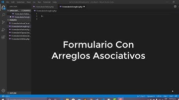 Formulario Arreglos Asociativos en PHP y HTML
