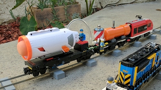 Nerf missile on a Lego train