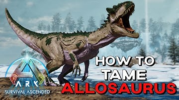 ARK Survival Ascended | How To Tame ALLOSAURUS /Trap for EASY Taming