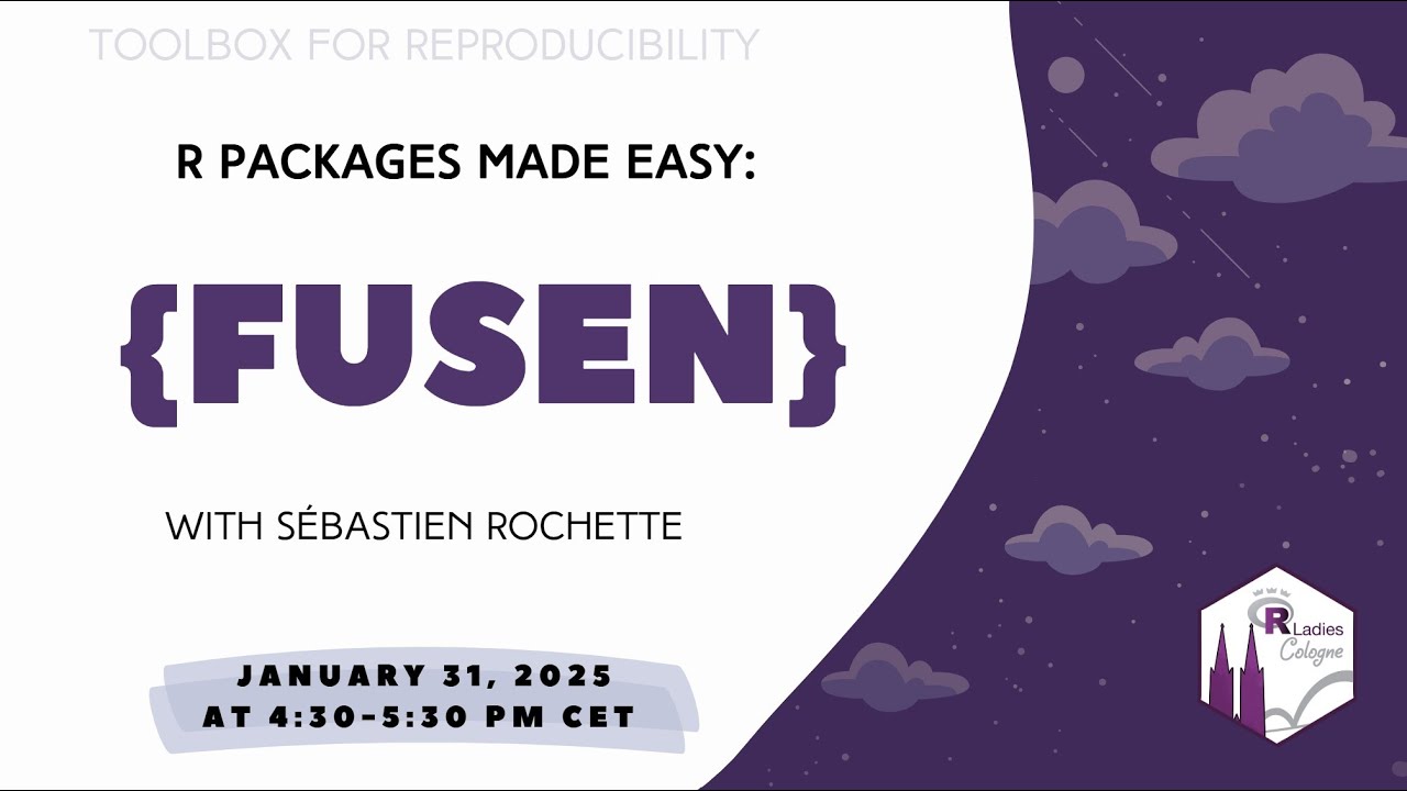 R-Ladies Cologne (English) - R packages made easy: introducing {fusen} - Sébastien Rochette