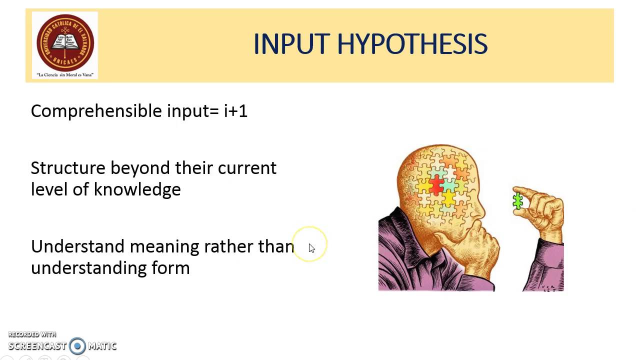 hypothesis of natural approach